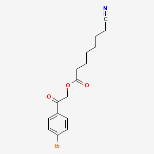 2-(4-Bromophenyl)-2-oxoethyl 7-cyanoheptanoate