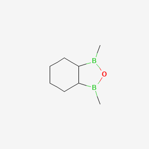 molecular formula C8H16B2O B14520005 1,3-Dimethyloctahydro-2,1,3-benzoxadiborole CAS No. 62785-46-0