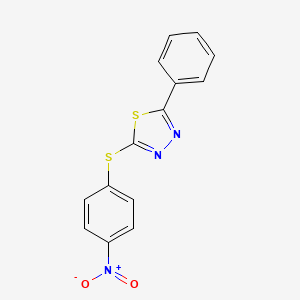 2-[(4-Nitrophenyl)sulfanyl]-5-phenyl-1,3,4-thiadiazole