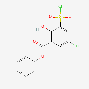 Phenyl 5-chloro-3-(chlorosulfonyl)-2-hydroxybenzoate