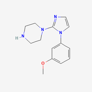 1-[1-(3-Methoxyphenyl)imidazol-2-yl]piperazine