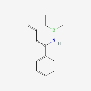 1,1-Diethyl-N-(1-phenylbuta-1,3-dien-1-yl)boranamine