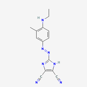 2-{2-[4-(Ethylamino)-3-methylphenyl]hydrazinylidene}-2H-imidazole-4,5-dicarbonitrile