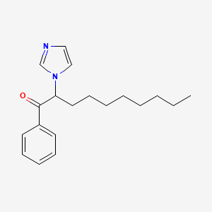 molecular formula C19H26N2O B14520067 2-(1H-Imidazol-1-yl)-1-phenyldecan-1-one CAS No. 62514-44-7