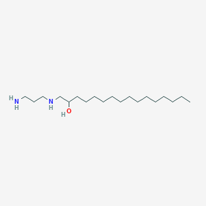 molecular formula C19H42N2O B14520102 1-[(3-Aminopropyl)amino]hexadecan-2-OL CAS No. 62745-90-8