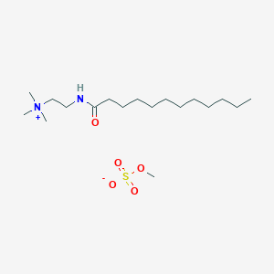 molecular formula C18H40N2O5S B14520105 2-(Dodecanoylamino)-N,N,N-trimethylethan-1-aminium methyl sulfate CAS No. 62570-44-9