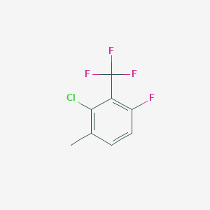 molecular formula C8H5ClF4 B1452011 2-Chloro-6-fluoro-3-methylbenzotrifluoride CAS No. 1099597-61-1