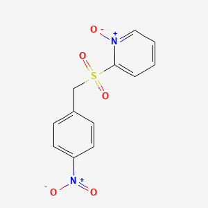 Pyridine, 2-[[(4-nitrophenyl)methyl]sulfonyl]-, 1-oxide