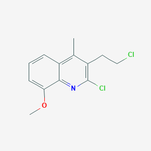 2-Chloro-3-(2-chloroethyl)-8-methoxy-4-methylquinoline