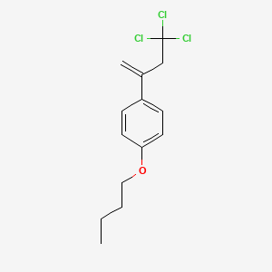 1-Butoxy-4-(4,4,4-trichlorobut-1-EN-2-YL)benzene