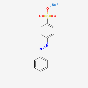 molecular formula C13H11N2NaO3S B14520188 Benzenesulfonic acid, 4-((4-methylphenyl)azo)-, sodium salt CAS No. 62959-39-1