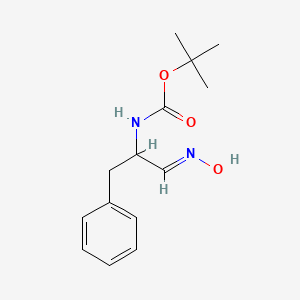 molecular formula C14H20N2O3 B1452019 Tert-butyl 1-(hydroxyimino)-3-phenylpropan-2-ylcarbamate CAS No. 1033194-57-8