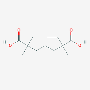 2-Ethyl-2,6,6-trimethylheptanedioic acid