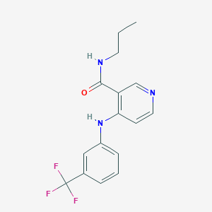 N-Propyl-4-[3-(trifluoromethyl)anilino]pyridine-3-carboxamide