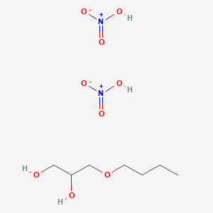 3-Butoxypropane-1,2-diol;nitric acid