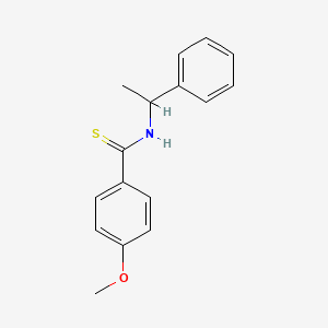 4-Methoxy-N-(1-phenylethyl)benzene-1-carbothioamide