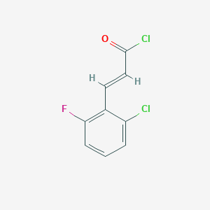 molecular formula C9H5Cl2FO B1452028 (2E)-3-(2-氯-6-氟苯基)丙烯酰氯 CAS No. 1160261-55-1