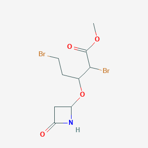 Methyl 2,5-dibromo-3-[(4-oxoazetidin-2-yl)oxy]pentanoate