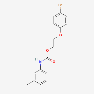 molecular formula C16H16BrNO3 B14520302 2-(4-Bromophenoxy)ethyl (3-methylphenyl)carbamate CAS No. 62644-06-8