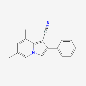 6,8-Dimethyl-2-phenylindolizine-1-carbonitrile