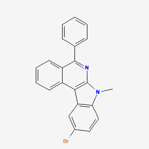 10-Bromo-7-methyl-5-phenyl-7H-indolo[2,3-c]isoquinoline