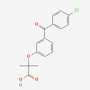 2-[3-(4-Chlorobenzoyl)phenoxy]-2-methylpropanoic acid