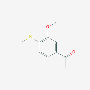 molecular formula C10H12O2S B1452033 1-[3-Methoxy-4-(methylsulfanyl)phenyl]ethan-1-one CAS No. 32467-74-6