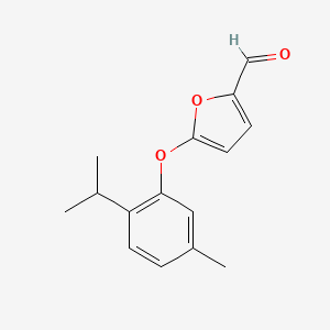 5-[5-Methyl-2-(propan-2-yl)phenoxy]furan-2-carbaldehyde