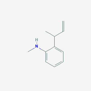 Benzenamine, N-methyl-2-(1-methyl-2-propenyl)-