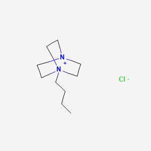 molecular formula C10H21ClN2 B14520381 1-Butyl-1,4-diazabicyclo[2.2.2]octan-1-ium chloride CAS No. 62634-03-1