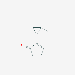 molecular formula C10H14O B14520397 2-(2,2-Dimethylcyclopropyl)cyclopent-2-en-1-one CAS No. 62716-62-5