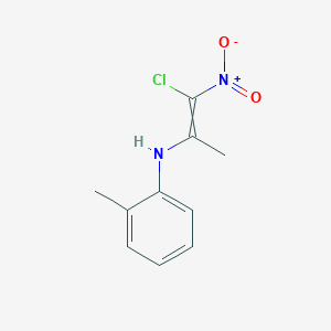 N-(1-Chloro-1-nitroprop-1-en-2-yl)-2-methylaniline