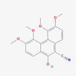 10-Hydroxy-3,4,5,6-tetramethoxyphenanthrene-9-carbonitrile