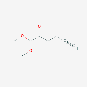 1,1-Dimethoxyhex-5-YN-2-one