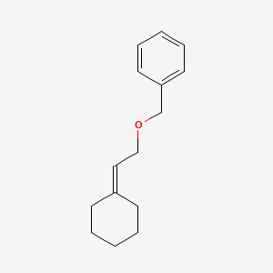 [(2-Cyclohexylideneethoxy)methyl]benzene