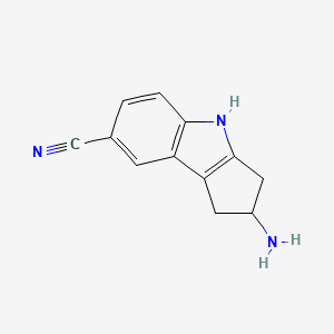 2-Amino-1,2,3,4-tetrahydrocyclopenta[b]indole-7-carbonitrile