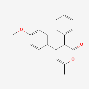 4-(4-Methoxyphenyl)-6-methyl-3-phenyl-3,4-dihydro-2H-pyran-2-one