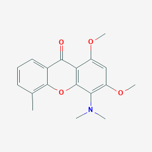 4-(Dimethylamino)-1,3-dimethoxy-5-methyl-9H-xanthen-9-one