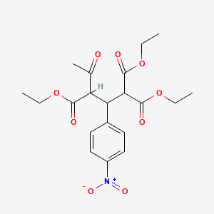 Triethyl 2-(4-nitrophenyl)-4-oxopentane-1,1,3-tricarboxylate