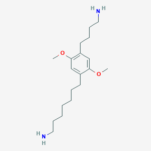 7-[4-(4-Aminobutyl)-2,5-dimethoxyphenyl]heptan-1-amine