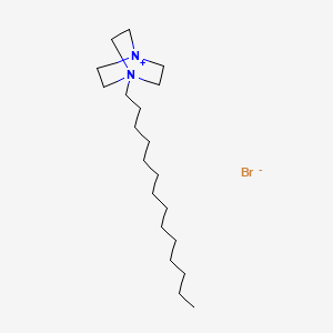 molecular formula C20H41BrN2 B14520579 1-Tetradecyl-1,4-diazabicyclo[2.2.2]octan-1-ium bromide CAS No. 62634-13-3