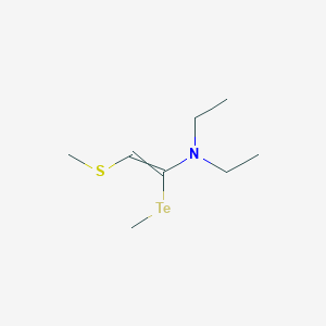 N,N-Diethyl-2-(methylsulfanyl)-1-(methyltellanyl)ethen-1-amine