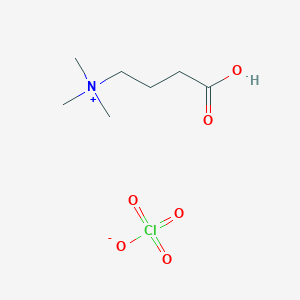 molecular formula C7H16ClNO6 B14520604 3-Carboxy-N,N,N-trimethylpropan-1-aminium perchlorate CAS No. 62753-78-0