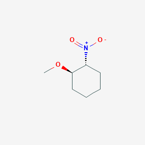 molecular formula C7H13NO3 B14520612 (1R,2R)-1-Methoxy-2-nitrocyclohexane CAS No. 62527-76-8