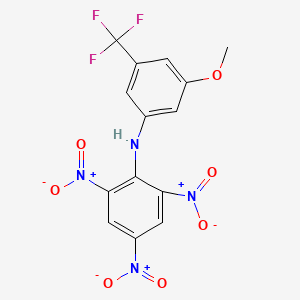 N-[3-Methoxy-5-(trifluoromethyl)phenyl]-2,4,6-trinitroaniline