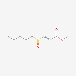 Methyl 3-(pentane-1-sulfinyl)prop-2-enoate