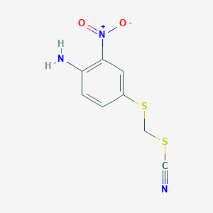 [(4-Amino-3-nitrophenyl)sulfanyl]methyl thiocyanate