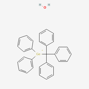 Diphenyl(triphenylmethyl)germyl--water (1/1)