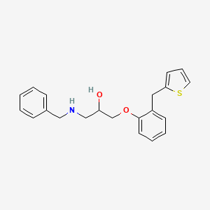 1-(Benzylamino)-3-{2-[(thiophen-2-yl)methyl]phenoxy}propan-2-ol