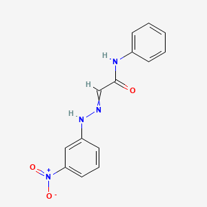 2-[2-(3-Nitrophenyl)hydrazinylidene]-N-phenylacetamide